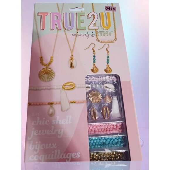 True2U DIY Chic Shell Jewelry Kit - Picture 1 of 5